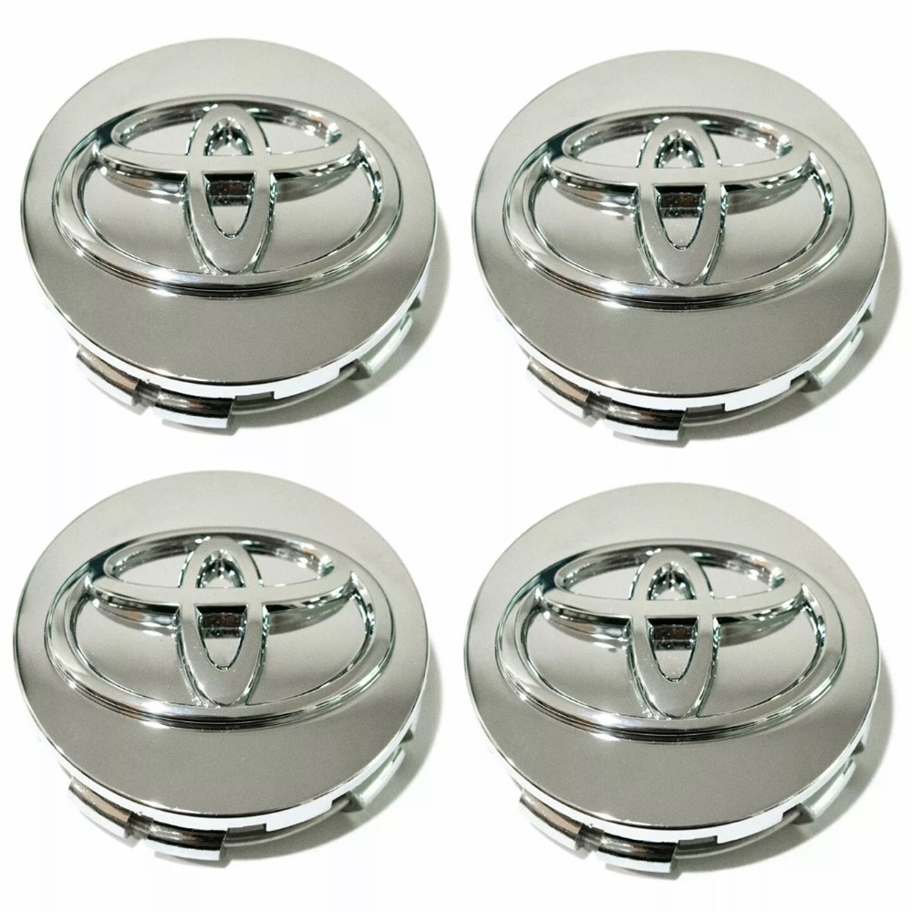 Toyota Center Caps Silver/Chrome 62mm Brand New (Set of 4)